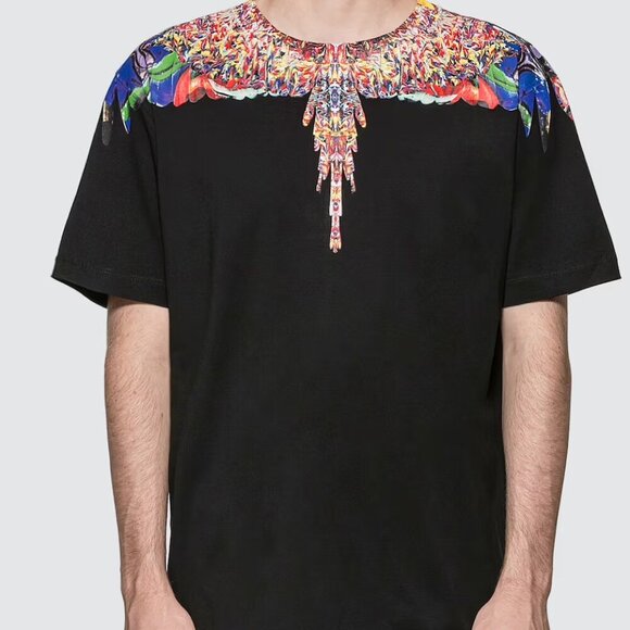 MARCELO BURLON WINGS BLACK T-SHIRT L - Picture 7 of 7